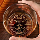 Gift For Men, Gift For Father, Gift For Brothers, Gift For Sibling, Funny, Non-Eng - Glückwunsch Dass Du Mein Bruder Bist Du Glückspilz - Personalisiertes Whiskyglas Mit Gravur