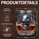 Gift For Men, Happy, Gift For Yourself - Gotisches Skelett Lieblingsspirituose Ist Whisky - Personalisiertes Whiskyglas
