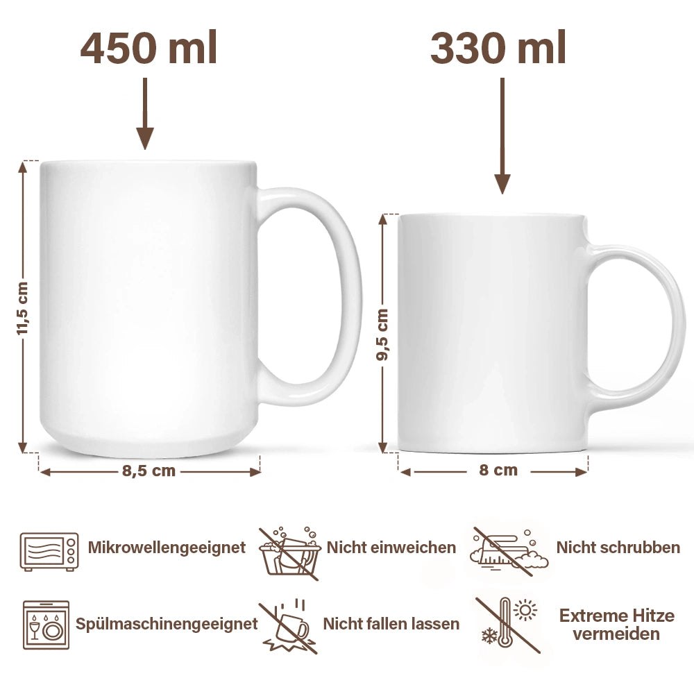 Mom - Daughters (Adult),Mom - Daughters (Young),Mom - Sons,Dad - Daughters (Adult),Dad - Daughters (Young),Dad - Sons,Gift For Daughter,Gift For Son,Non-Eng,Happy - Ich Lächle Weil Du Meine Tochter Bist - Personalisierte Tasse