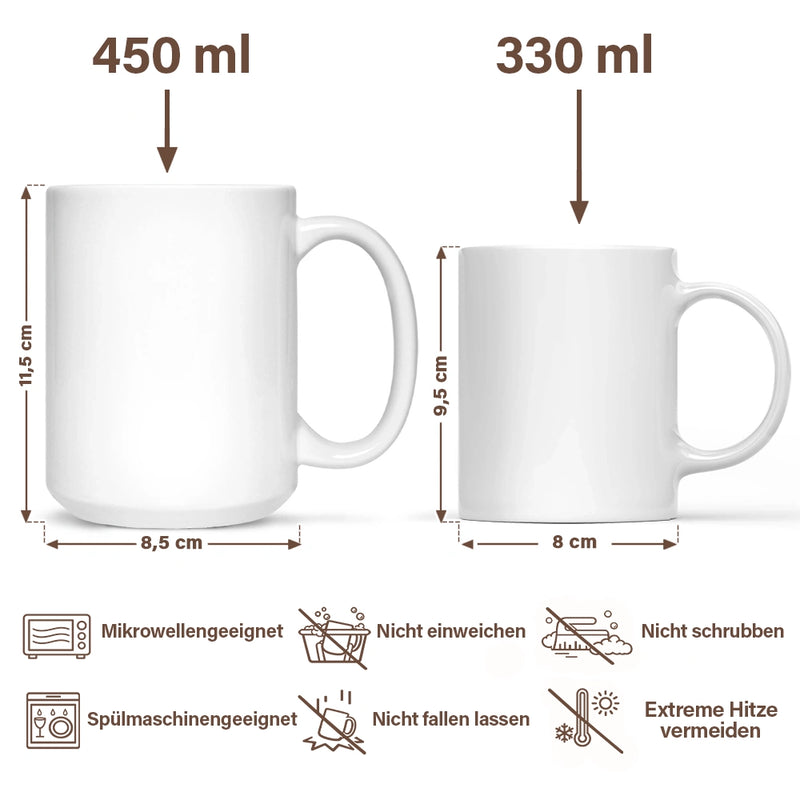 Mom - Daughters (Adult),Mom - Daughters (Young),Mom - Sons,Dad - Daughters (Adult),Dad - Daughters (Young),Dad - Sons,Gift For Daughter,Gift For Son,Non-Eng,Happy - Ich Lächle Weil Du Meine Tochter Bist - Personalisierte Tasse
