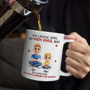 Mom - Daughters (Adult),Mom - Daughters (Young),Mom - Sons,Dad - Daughters (Adult),Dad - Daughters (Young),Dad - Sons,Gift For Daughter,Gift For Son,Non-Eng,Happy - Ich Lächle Weil Du Meine Tochter Bist - Personalisierte Tasse