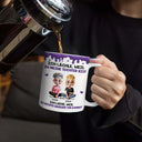 Mom - Daughters (Adult),Gift For Daughter,Dad - Daughters (Adult),Family,Non-Eng,Happy,Gift For Women,Gift For Men - Ich Lächle Weil Du Meine Tochter Mein Sohn Bist - Personalisierte Weiße Tasse Mit Rundumdruck
