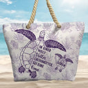 Beach,German,Gift For Grandma,Summer,Non-Eng,Adorable,Icon - In Einer Welt Voller Großmütter Toile De Jouy - Personalisierte Strandtasche