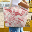 Beach,German,Gift For Grandma,Summer,Non-Eng,Adorable,Icon - In Einer Welt Voller Großmütter Toile De Jouy - Personalisierte Strandtasche