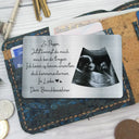 Gift For Father,Gift For Husband,New baby,New Dad - Eigenes Foto Zu Papa Jetzt Kannst Du Mich Auch Bei Dir Tragen - Personalisierte Aluminium-Geldbörsenkarte