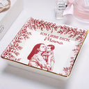 Gift For Mother, Gift For Women, Gift For Grandma, Gift For Wife - Eigenes Foto Als Bleistiftskizze Ich Liebe Dich Mama Oma - Personalisierte Schmuckschale