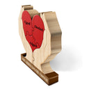 Family,Gift For Wife,Gift For Women,Gift For Husband,Gift For Mother,Gift For Father,Gift For Grandparents,Gift For Grandpa,Gift For Grandma,Parents,Gift For Men - Familienhände Für Immer Zusammen - Geschenk Für Mama, Papa Und Familie - Personalisiertes Individuelles Form-Holzpuzzle