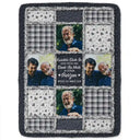 Sad, Top Market, Custom Photo, Family, Gift For Women, Gift For Men - Eigenes Foto Denkmal Wenn Du Mich Wirklich Vermisst Halte Diese Decke - Personalisierte Fleecedecke Sherpa Decke