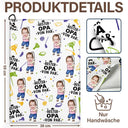 Eigenes Foto Bester Papa Von Par Lustiges Kind - Personalisiertes Golf-Handtuch