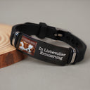 Dog Lovers,Dog Mom,Pet Lovers,Dog Dad,Memorial,German,Sad,Non-Eng,Photo,Sympathetic - Eigenes Foto Für Immer In Meinem Herzen - Gedenkgeschenk Für Tierliebhaber - Personalisiertes Graviertes Armband