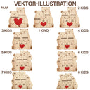Bärenfamilie - Liebevolles Geschenk Für Papa Und Familie - Personalisiertes Individuelles Form-Holzpuzzle