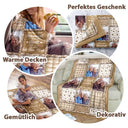Sad, Top Market, Custom Photo, Family, Gift For Women, Gift For Men - Eigenes Foto Denkmal Wenn Du Mich Wirklich Vermisst Halte Diese Decke - Personalisierte Fleecedecke Sherpa Decke