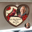 Memorial,Sad,Parents,Family,Gift For Grandparents,Non-Eng - Eigenes Foto Gedenkstück Ich Bin Immer Bei Dir - Personalisierter Individuell Geformter Auto-Sonnenblende-Clip