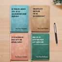 Non-Eng,Gift For Yourself,Gift For Women,Gift For Men,Gifts For Colleagues,Funny - Zeiten In Denen Ich Recht Hatte Und Niemand Zuhörte Lustiges Sarkastisches Buch - Personalisiertes Ledertagebuch