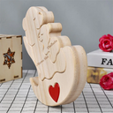 Family, Gift For Wife, Gift For Women, Gift For Mother, Gift For Grandma - Mama Bär - Liebevolles Geschenk Für Mamas Und Omas - Personalisiertes Individuelles Form-Holzpuzzle