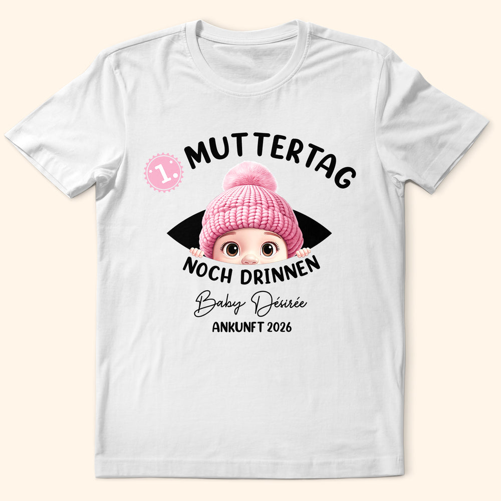 Mein Erstes Jahr Im Bauch Bei Mama - Personalisiertes T Shirt