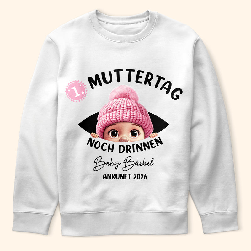 Pregnant Mom - Mein Erstes Jahr Im Bauch Bei Mama - Personalisiertes T Shirt