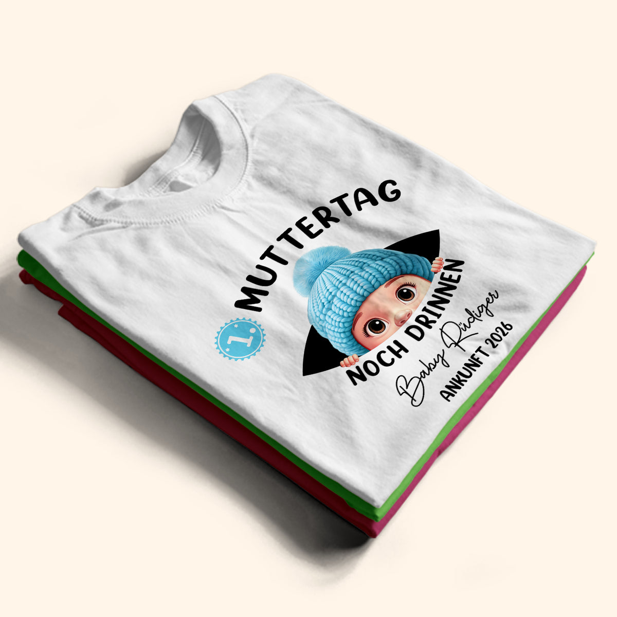 Pregnant Mom - Mein Erstes Jahr Im Bauch Bei Mama - Personalisiertes T Shirt