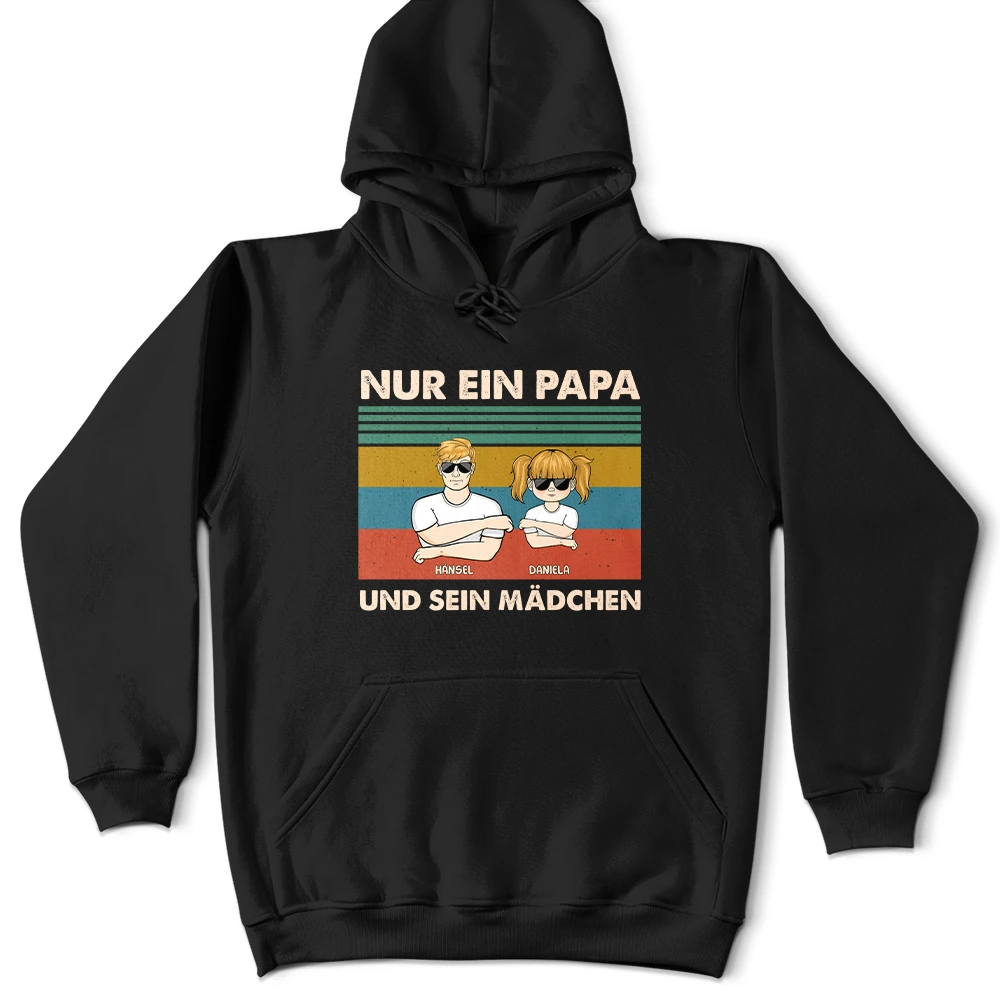 Gift For Father - Nur Ein Papa Und Sein Mädchen - Geschenk Für Papa - Personalisiertes T Shirt