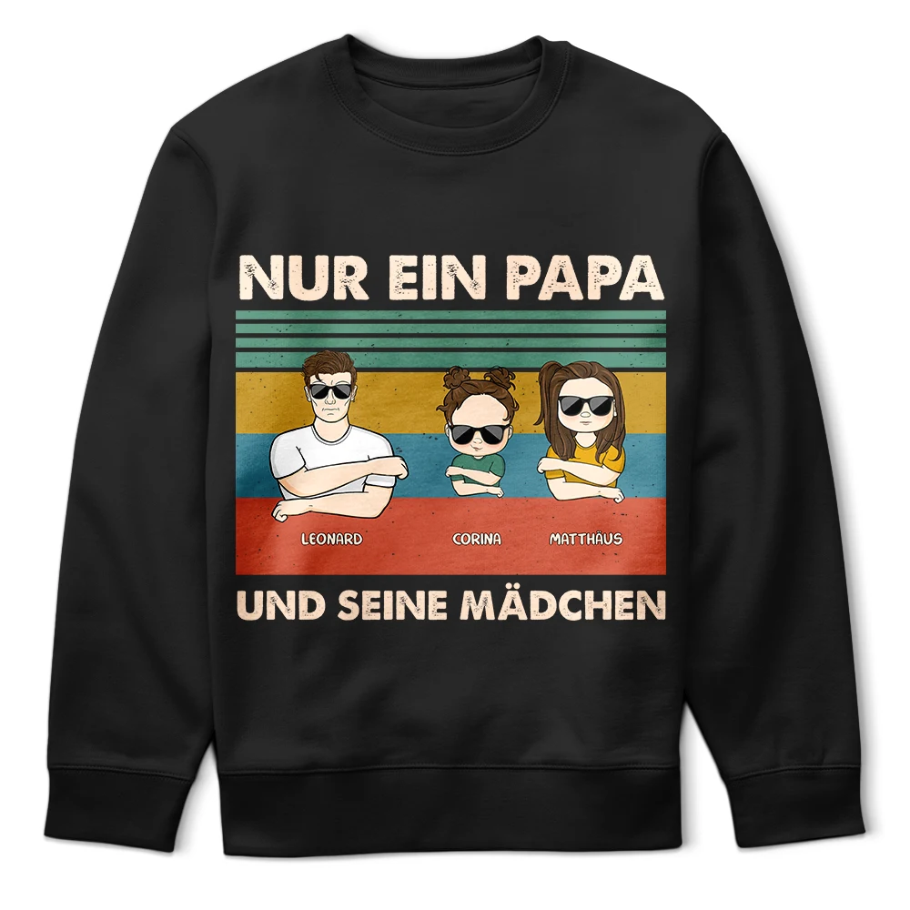 Gift For Father - Nur Ein Papa Und Sein Mädchen - Geschenk Für Papa - Personalisiertes T Shirt