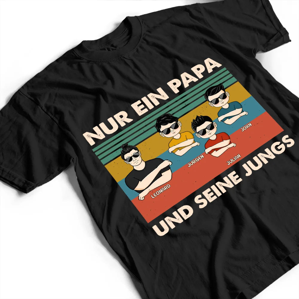 Gift For Father - Nur Ein Papa Und Sein Mädchen - Geschenk Für Papa - Personalisiertes T Shirt