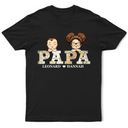 Gift For Yourself,Gift For Men,Gift For Father,Gift For Grandpa,Love - Papa Opa Name Im Vintage-Kartenstil - Personalisiertes T Shirt