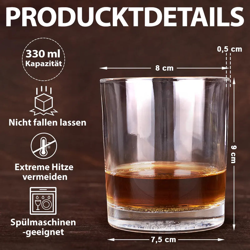 Gift For Men, Gift For Father, Gift For Brothers, Gift For Sibling, Funny, Non-Eng - Glückwunsch Dass Du Mein Bruder Bist Du Glückspilz - Personalisiertes Whiskyglas Mit Gravur
