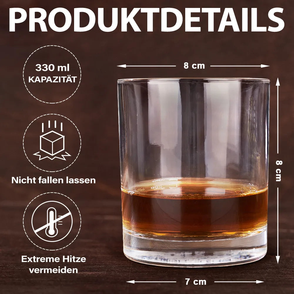 Gift For Father, Retirement - Jeder Schluck Schmeckt Nach Nicht Mehr Mein Problem Ruhestand - Personalisierte Tasse - Personalisiertes Whiskyglas