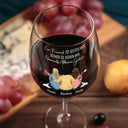 Non-Eng,Gift For Bestie,Gift For Women,Happy,Gift For Sisters,Gifts For Colleagues - Wahre Freundschaft Ist Eine Reise Ohne Ein Ende - Personalisiertes Weinglas