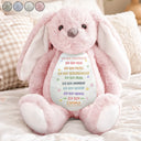 Gift For Kids, Gift For Daughter, Gift For Son, Love - Ich Bin Geliebt - Personalisierter Stoffhase
